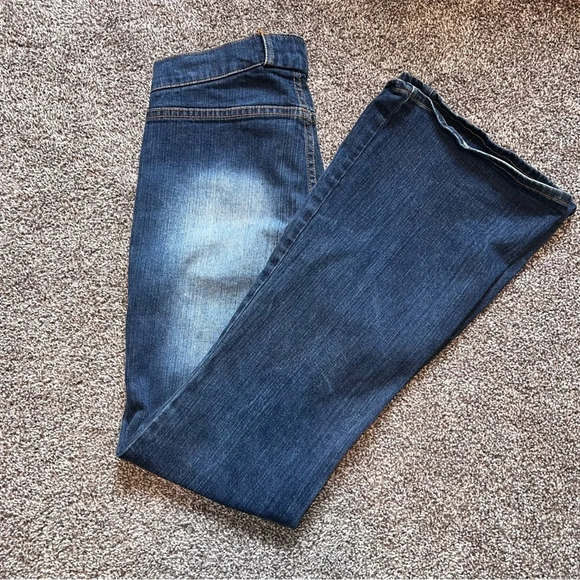 Vintage Paris Blue Dark Wash Flare Jeans Size 5 ❤️ - Picture 3 of 7